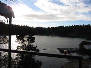 view from Chris's house