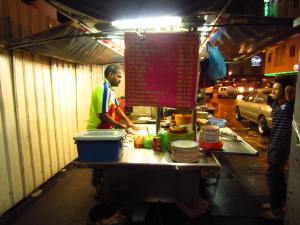 Roti maker on the street