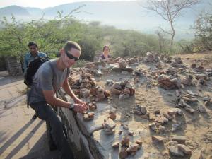 Building a rock house in Pushkar