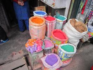 Colored powder for Holi