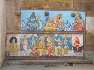 Artwork on the ghat