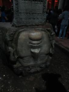 Medusas head in Basilica Cistern