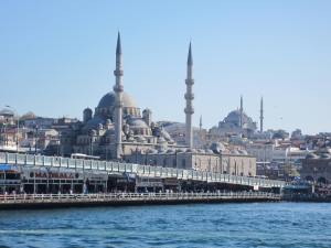 Istanbul waterfront view from the ferry