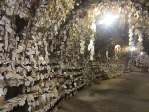 pieces of hair from around the world at the Hair Museum (very creepy)