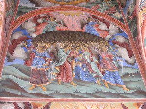 Murals at Rila Monastery