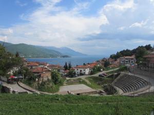 Ampitheatre and Lake Ohrid